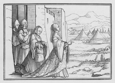 Judith und ihre Magd gehen ins assyrische Lager, Judith X, 6 von Hans after Holbein the Younger