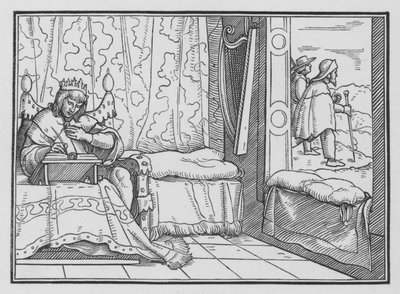 Das Glück der Frommen, Psalm I, 1 von Hans after Holbein the Younger