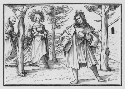 Die Liebe der Kirche zu Christus, Hohelied I, 14 von Hans after Holbein the Younger