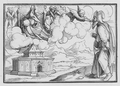 Die Vision von Jesaja, Jesaja VI, 6 von Hans after Holbein the Younger
