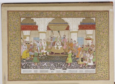 Album der Mogul-Dynastie-Genealogie, 1855 von Haqim Ahasan Ullah Khan