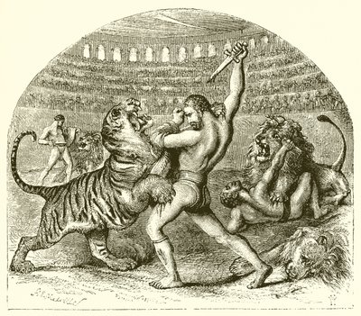 Der kämpfende Löwe des antiken Rom von Harden Sidney Melville