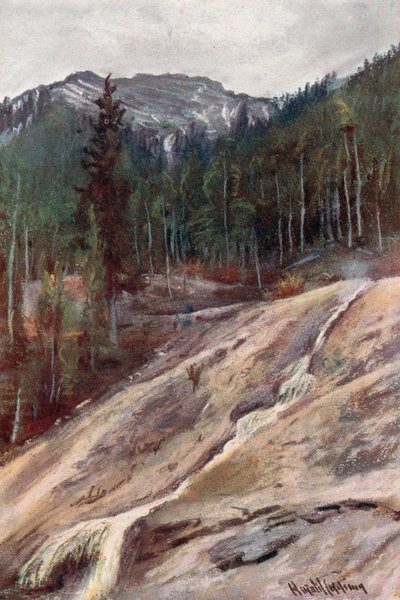 Heiße Schwefelquelle, Banff von Harold Copping