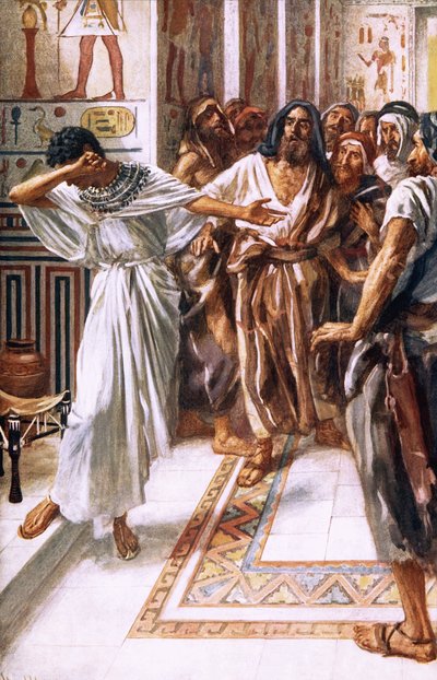 Joseph wird seinen Brüdern bekannt von Harold Copping