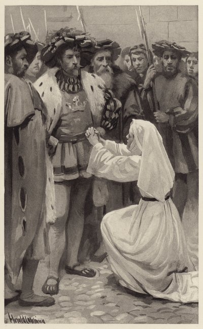 Gerechtigkeit, edelster Herzog! von Harold Copping