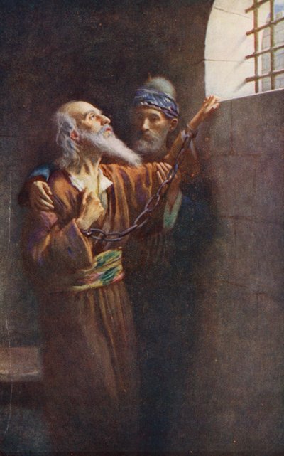 Neues Testament: "Ich habe einen guten Kampf gekämpft" von Harold Copping