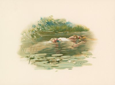 Ophelia, ertrunken von Harold Copping