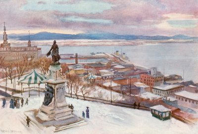 Quebec vom Hotel Fontenac von Harold Copping