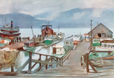Der Fischmarkt, Vancouver, die Moskitoflotte von Harold Copping