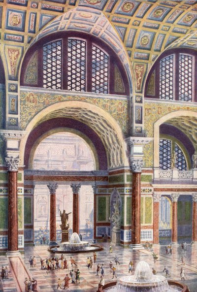 Tepidarium der Caracalla-Thermen in seiner ursprünglichen Schönheit von Harold Oakley
