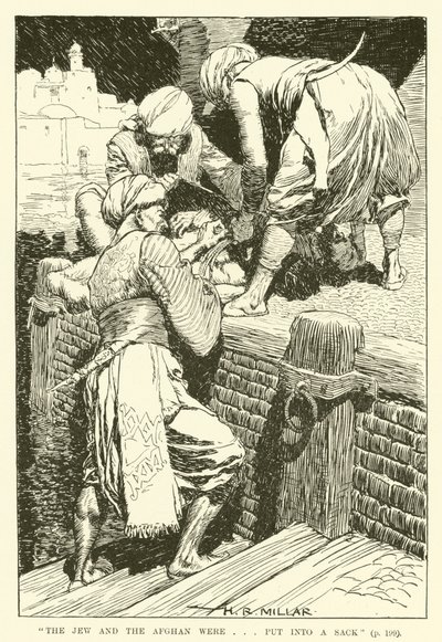 Der Jude und der Afghane wurden...in einen Sack gesteckt (Gravur) von Harold Robert Millar