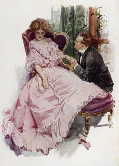 Illustration für When a Man Marries von Mary Roberts Rinehart von Harrison Fisher