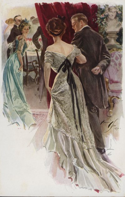 Illustration für When a Man Marries von Mary Roberts Rinehart von Harrison Fisher