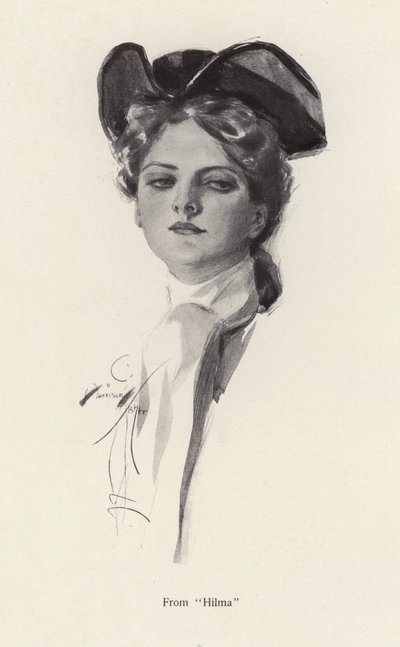 Porträt einer Frau, eine Figur aus Hilma von Harrison Fisher