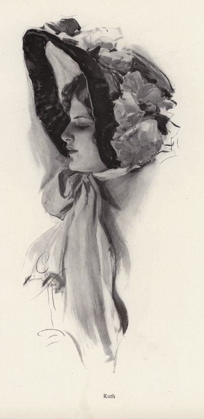 Porträt einer Frau namens Ruth von Harrison Fisher
