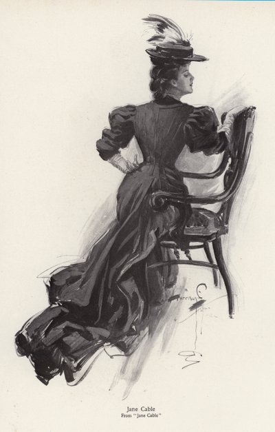 Die Figur Jane Cable aus dem Roman Jane Cable von George Barr McCutcheon von Harrison Fisher