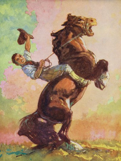 Äsops Fabeln: Das Pferd und der Hirsch von Harry (1878 1950) Rountree