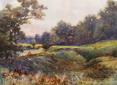 Golfplätze: Cassiobury Park, das neue achtzehnte Loch von Harry (1878 1950) Rountree