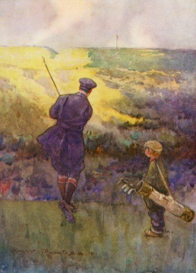 Golfplätze: Deal, das "Sandy Parlour" spielen von Harry (1878 1950) Rountree