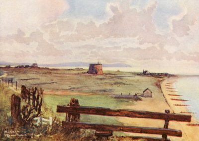 Golfplätze: Felixtowe, Gesamtansicht des Platzes von Harry (1878 1950) Rountree