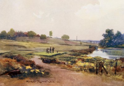Golfplätze: Handsworth, das erste Abschlagloch von Harry (1878 1950) Rountree