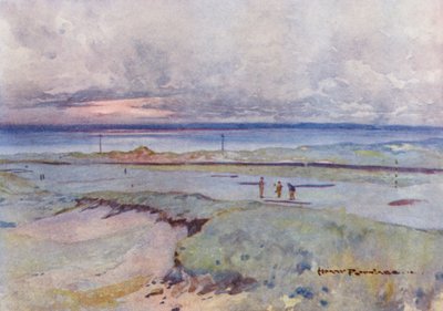 Golfplätze: Muirfield, das vierte und vierzehnte Grün von Harry (1878 1950) Rountree