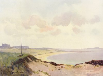 Golfplätze: North Berwick, das zweite Abschlag von Harry (1878 1950) Rountree