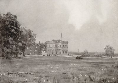 Golfplätze: Trafford Park, das Clubhaus vom achtzehnten Abschlag von Harry (1878 1950) Rountree
