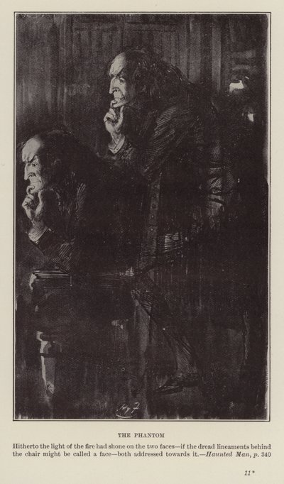 Weihnachtsbücher von Charles Dickens: Der verwunschene Mann von Harry (after) Furniss