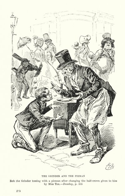 Illustration für Dombey und Sohn von Charles Dickens von Harry (after) Furniss