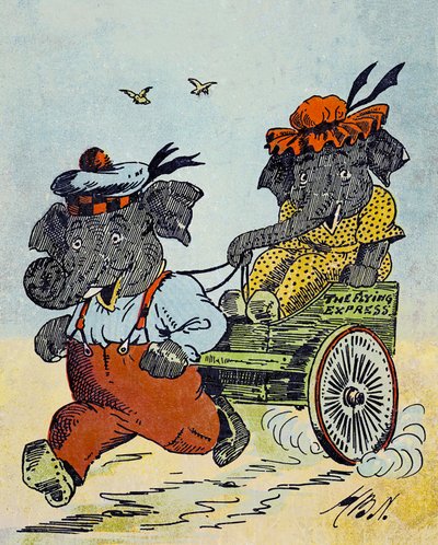 Illustration für Jumbos fröhliche Geschichten von Harry B Neilson