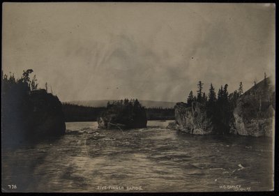 Five Fingers Rapids, Fotograf, H.C. Barley, Skagway, undatiert (s/w Foto) von Harry C. Barley
