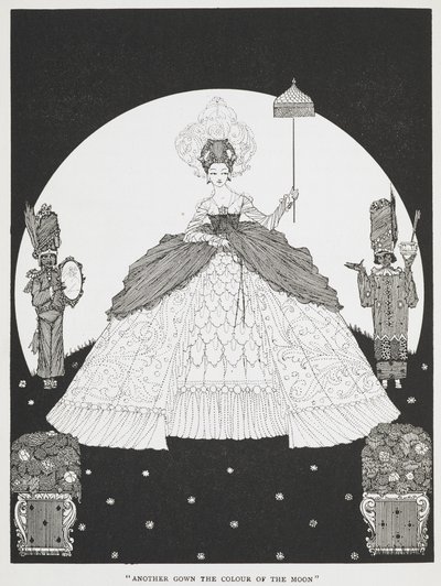 "Ein weiteres Kleid in der Farbe des Mondes". Eine Illustration zur Geschichte 