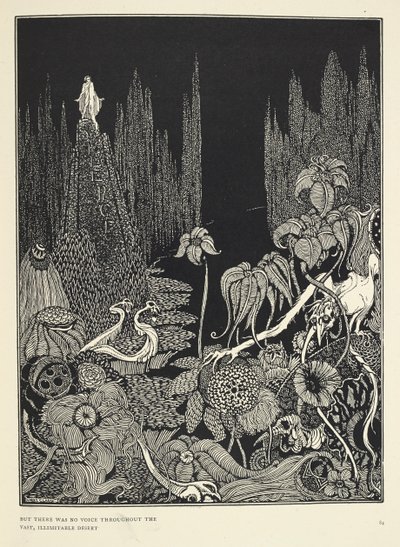 "Aber es gab keine Stimme in der weiten, unermesslichen Wüste." Illustration zu 
