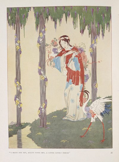 Wiegenlied. "Ich bringe dir, glitzernd mit Tau, einen kleinen schönen Traum" von Harry Clarke