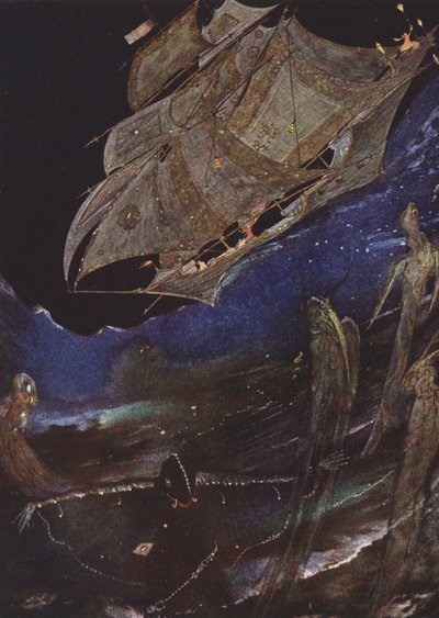 Edgar Allan Poe: MS in einer Flasche gefunden von Harry Clarke