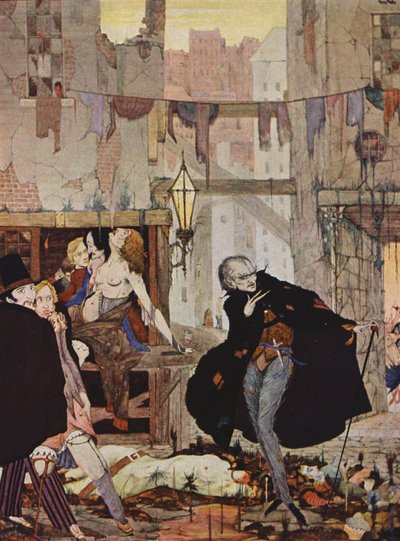 Edgar Allan Poe: Der Mann in der Menge von Harry Clarke