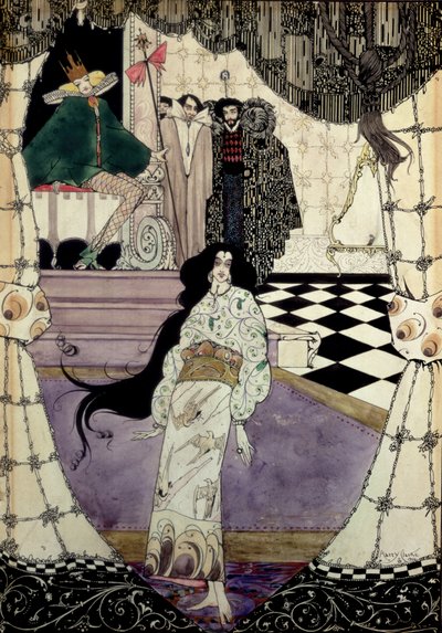 Illustration aus Die kleine Meerjungfrau, 1914 von Harry Clarke