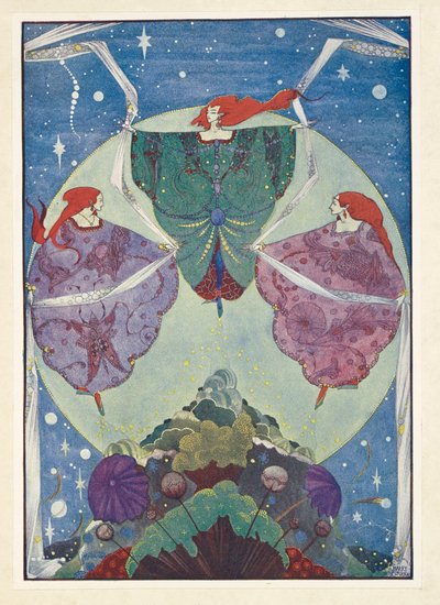 Der Elfenhügel. Sie tanzten mit Schals, die aus Nebel und Mondschein gewebt waren. von Harry Clarke