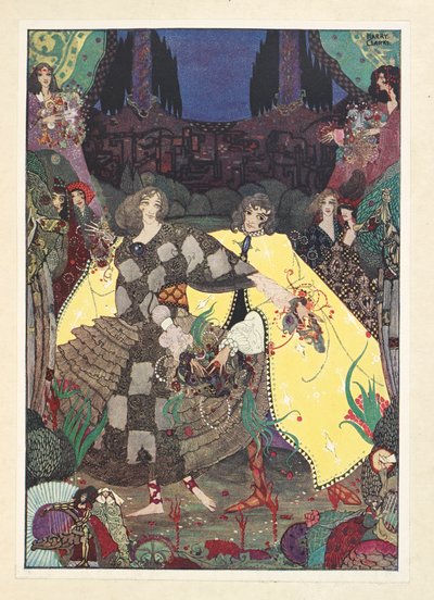 Der Garten des Paradieses. "Jetzt beginnen wir unsere Tänze!" riefen die Feen. von Harry Clarke