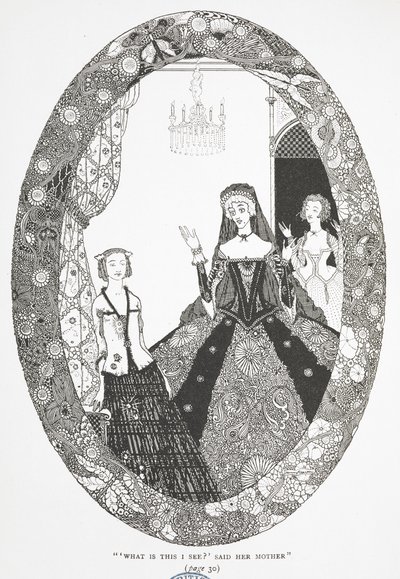 "Was sehe ich da?" sagte ihre Mutter." Illustration für die Geschichte 