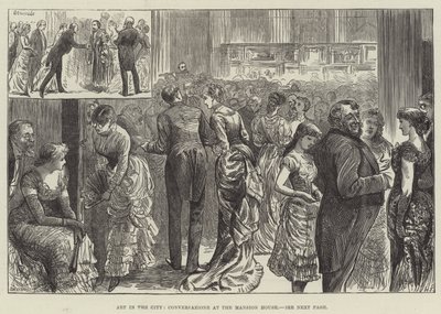 Kunst in der Stadt, Conversazione im Mansion House von Harry Furniss