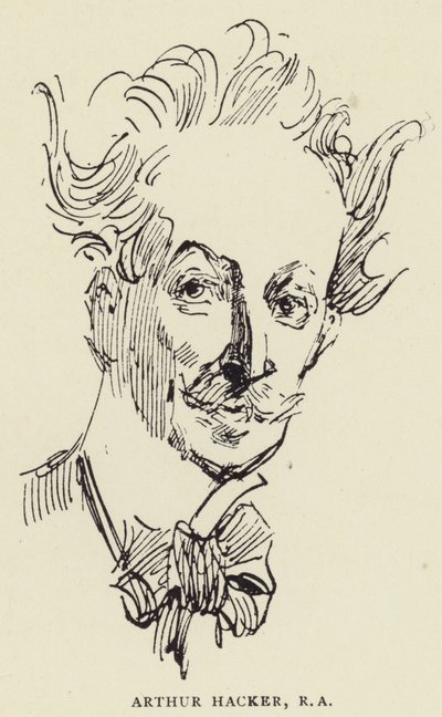 Arthur Hacker, RA von Harry Furniss