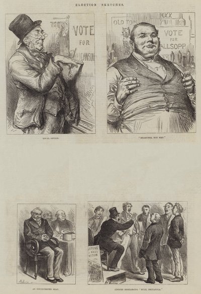 Wahlskizzen von Harry Furniss