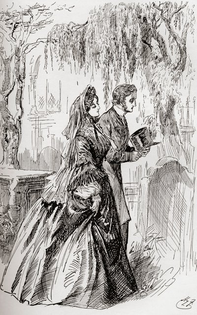 Estella und Pip. „Ich sah keinen Schatten eines weiteren Abschieds von ihr.“ von Harry Furniss
