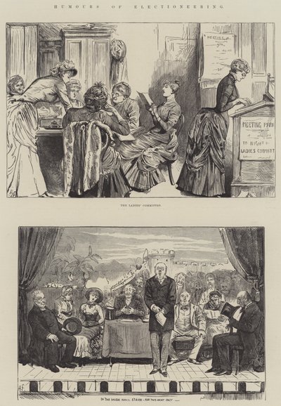 Humor des Wahlkampfs von Harry Furniss