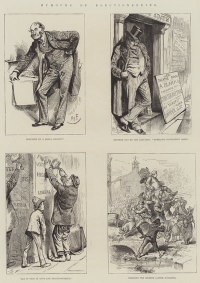 Humours of Electioneering von Harry Furniss