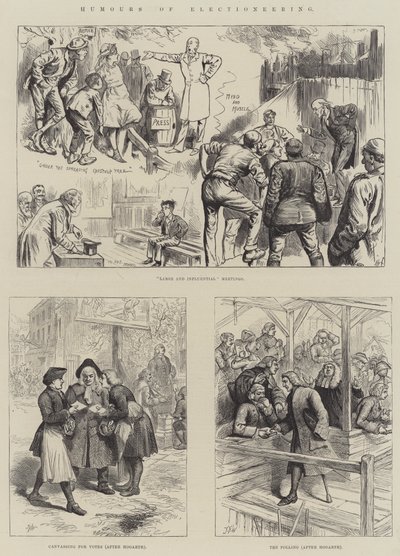 Humoresken des Wahlkampfs von Harry Furniss