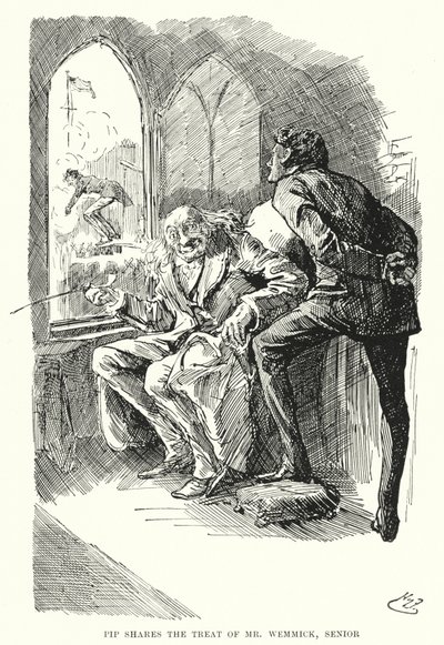 Illustration für Große Erwartungen von Charles Dickens von Harry Furniss