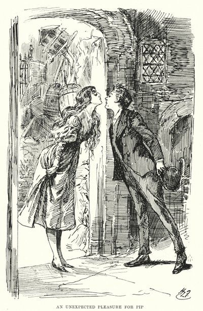 Illustration für Große Erwartungen von Charles Dickens von Harry Furniss